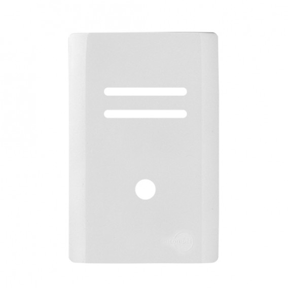 Placa p/ 2 Interruptores + furo 4x2 - Novara Branco 